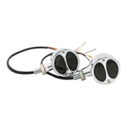 Chrome 10mm Turn Signal Indicator Light Lamp Motorcycle For Harley Kawasaki BMW
