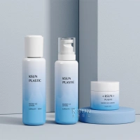Ksun Luxury Design Cosmetic Bottle Jar Set Petg 180Ml Toner Bottle 170Ml Lotion Bottle 50G Cream Jar Skin Care Set