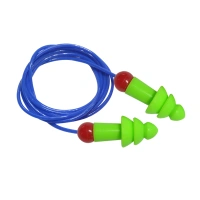 Travelling Reusable Durable Silicon Sleeping Silicone Soundproof Earplugs With Cord