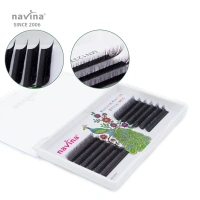 navina YY Shape Lashes False Eyelashes Extension Super Soft 0.07 mm OEM Volume Eyelash Extension with Private Label