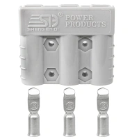 New 50A 600V Connector Three 3 Pin Connector For 3 pole Anderson connectors 50A DCDC Charger & DCDC Wiring Kit