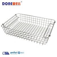 Factory Wholesale Home Goods Silver Stainless Steel Bread Fruit Storage Basket Rack