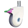 Stem swivel brake TPR Medical caster for hospital