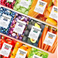 hot sale beauty cosmetics Whitening Hydrating facial Natural Organic Fruit Sheet Mask