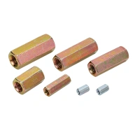 ASME B18.2.2 Customization Service Fine Workmanship Zinc Plated Making Lug Nut Hexagonal long nuts for screws