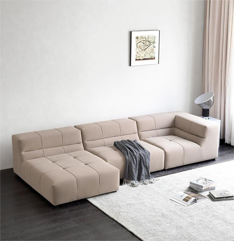 Cream wind modular sofa Scandinavian minimalist small living room sofa
