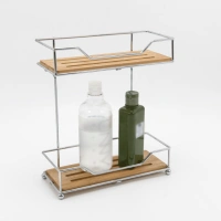 Modern Bathroom rack 2 tier metal iron hanging storage shower caddy can be customized wholesale