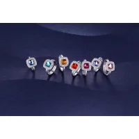 Wholesale silver 925 jewelry ring 2022 fashion women jewelry crystal stone diamond gold silver ring