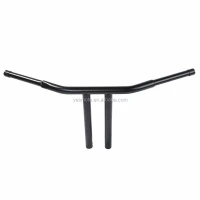 Motorcycle Handlebar Chrome 1-1/4" BLACK 14 Rise Straight T-Bars Handlebar For Harley Sportster XL 1200 48 Custom DYNA