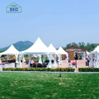 Elegant High Peak Proof Aluminum Alloy Trade Show Wedding Party Exhibition Event Outdoor Pagoda Marquee Tent