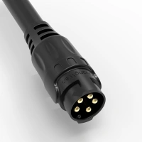 M19 Series Self Locking System Industrial 5 Pin Male Plug Connector With Ce