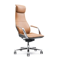 Elegant Office Chair Adjustable Ergonomic Office Chair Leather Office Swivel Chair
