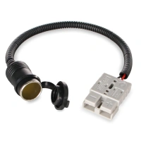 Cigarette Lighter Plug Sockets to 50A 600V Two Pole Power Connector Adapter Cable 16AWG
