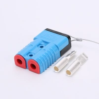 anderson style connector with hard dust cover fixing wire plug Car winch connector Double very high power current connector