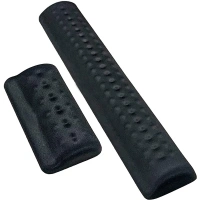 Hot selling custom memory foam wrist rest support black color keyboard and hand pad set