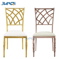 Wholesale Banquet Chair gold dinning chair steel wedding and event chairs