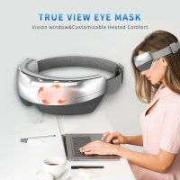 Eye Mask with Constant Temperature Hot Compress Six Smart Massage Airbags vibration eye massager Reduce Puffiness and Dark circles As the best gift