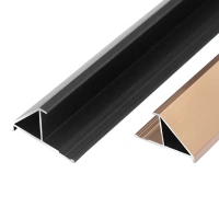 Matte finishing threshold strips silver adjoining floor coverings transition profiles flooring trim supplier