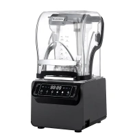Low noise 1800W high power multifunctional commercial smoothie blender, electric fruit juicer, grain blender