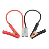 SED 50A Quick Connect Plug to Battery Clamps Cable for Car Motorcycle Golf Cart Forklift Battery Charging