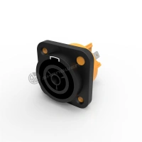 Strong Contact Stability Outdoor Audio Video Power Connection 3 Pin Led Plastic Female Connector