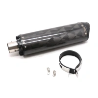 Carbon Two Brothers Racing M-2 Standard Exhaust For Suzuki V-Strom DL 1000 2002-2013