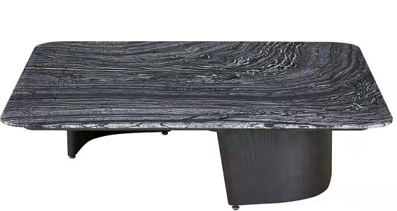 Italian minimalist marble square coffee table