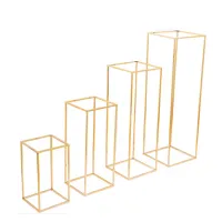 China manufacture metal gold flower frame for wedding party wrought iron flower stand