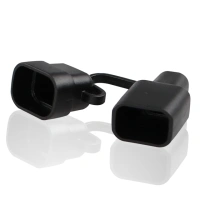 Unipolar connector dust cover Two Sheath Power Plug PVC Sheath Waterproof 15A 30A 45A Connector Sheath