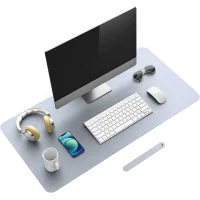 Large Mouse Pad Waterproof Dual Side PU Leather Desk Pad Desk Protector Cover table desk mat