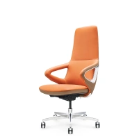 Best Quality High Back Leather Ergonomic Adjustable Swivel Ergonomic Office Chair