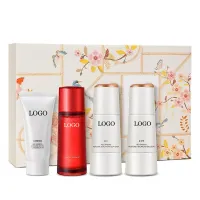 Private Label Korean Anti Aging Skin Care Routine Kit Red Ginseng Essential Care Set