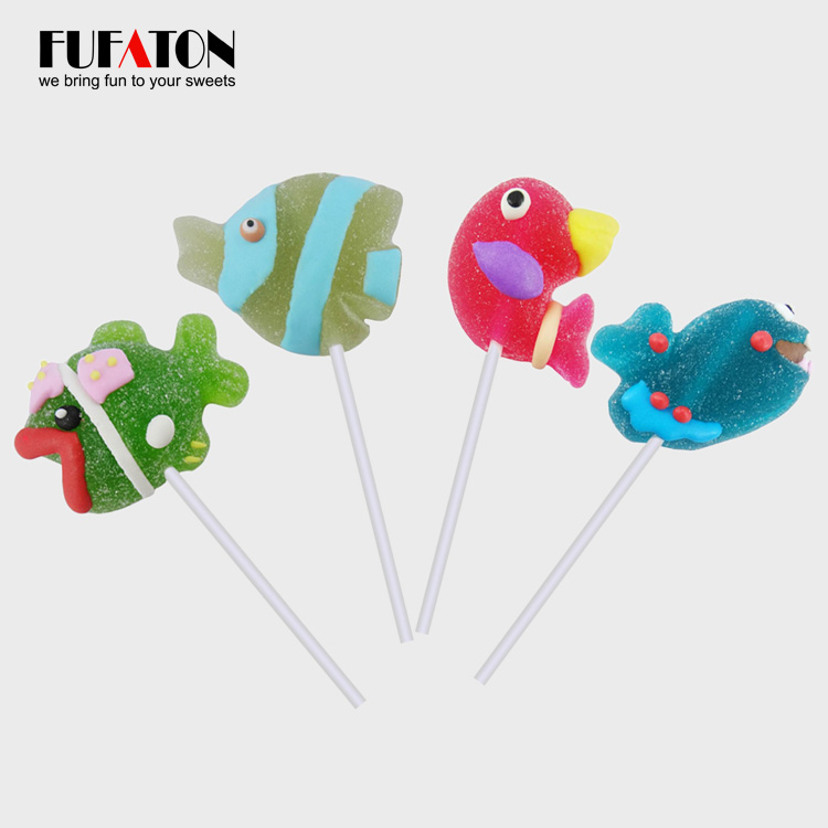 Handmade ocean sea animal marshmallow lollipops candy - tradechina.com