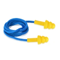 High Grade CE Standard Safety Corded Reusable Earplug Silicone Ear Plugs For Travelling