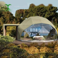 Guangzhou Manufacturer Low price best quality hotel tent german camping tent luxury resort dome glamping tent for sale