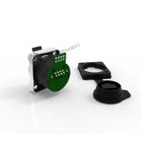 Custom Industrial Ethernet Plug Ip65 Waterproof Rj45 Indoor Female Panel Mount Connectors row type