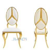 gold golden dining table stackable banquet wedding reception rose metal chair