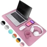 High quality Pu leather non slip writing desk mats mouse pads