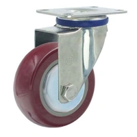 Hot Sales Medium heavy duty Wheel Industrial Polyurethane Caster with metal cover