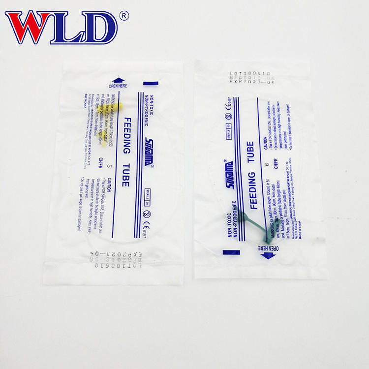 Different sizes transparent nasogastric stomach feeding tube