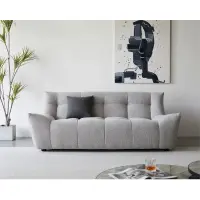 Fabric sofa Scandinavian small living room modern minimalist inline three-position creative minimalist sofa