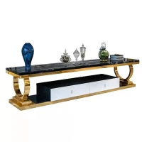 Living Room Marble TV Stand Hot-Selling TV Bench Luxury Popular New Style TV Cabinet