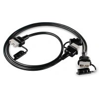 1m Plug 50A Connector Extension Dual Battery Cable Lead 6B&S Twin SG50 Grey 12V
