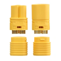 Hot Sale Amass MT60-F MT60-M Yellow Male Female Connectors 3.5mm 3-pin Bullet Plug for RC ESC to Motor Quad Car Battery