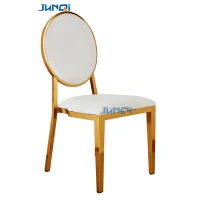 High back comfortable chairs luxury wedding golden stainless steel chair hotel dining chair
