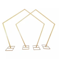 Outdoor wedding metal arch simple style frame durable stainless steel wedding decoration