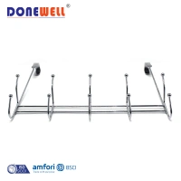 Factory wholesale best type of bathroom j-shaped iron coat over door back hanger hook