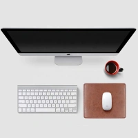 Non-slip Rubber Base Leather Desk Mat Mouse Pad For Laptop Computer Pc Personality Designs Gaming Writing