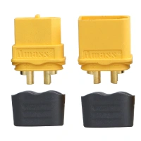 Amazon Hot Sale Amass XT60H 1 Pair XT60 Male Female Bullet Connectors Power Plugs with Sheath for Lipo Battery RC Planes Cars