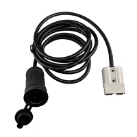 50A Anderson-style plug car cigarette lighter jack extension wire harness 2000mm